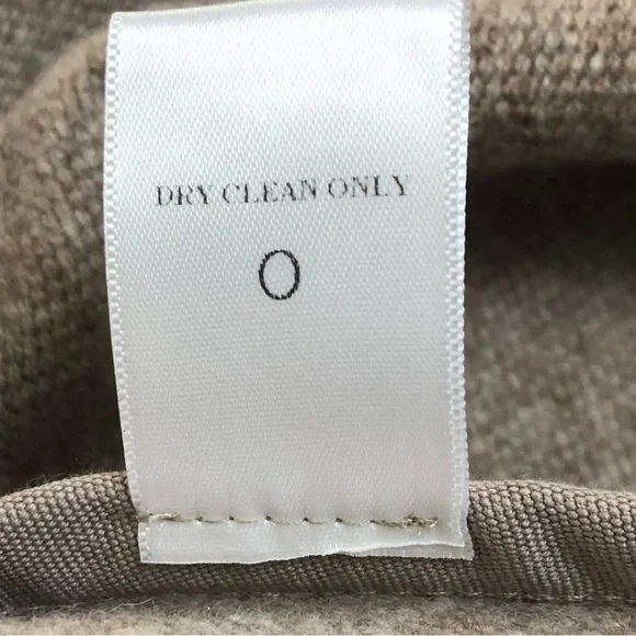 A.L.C.Rare Wool Blend Tan Boho Western Poncho with Stripe